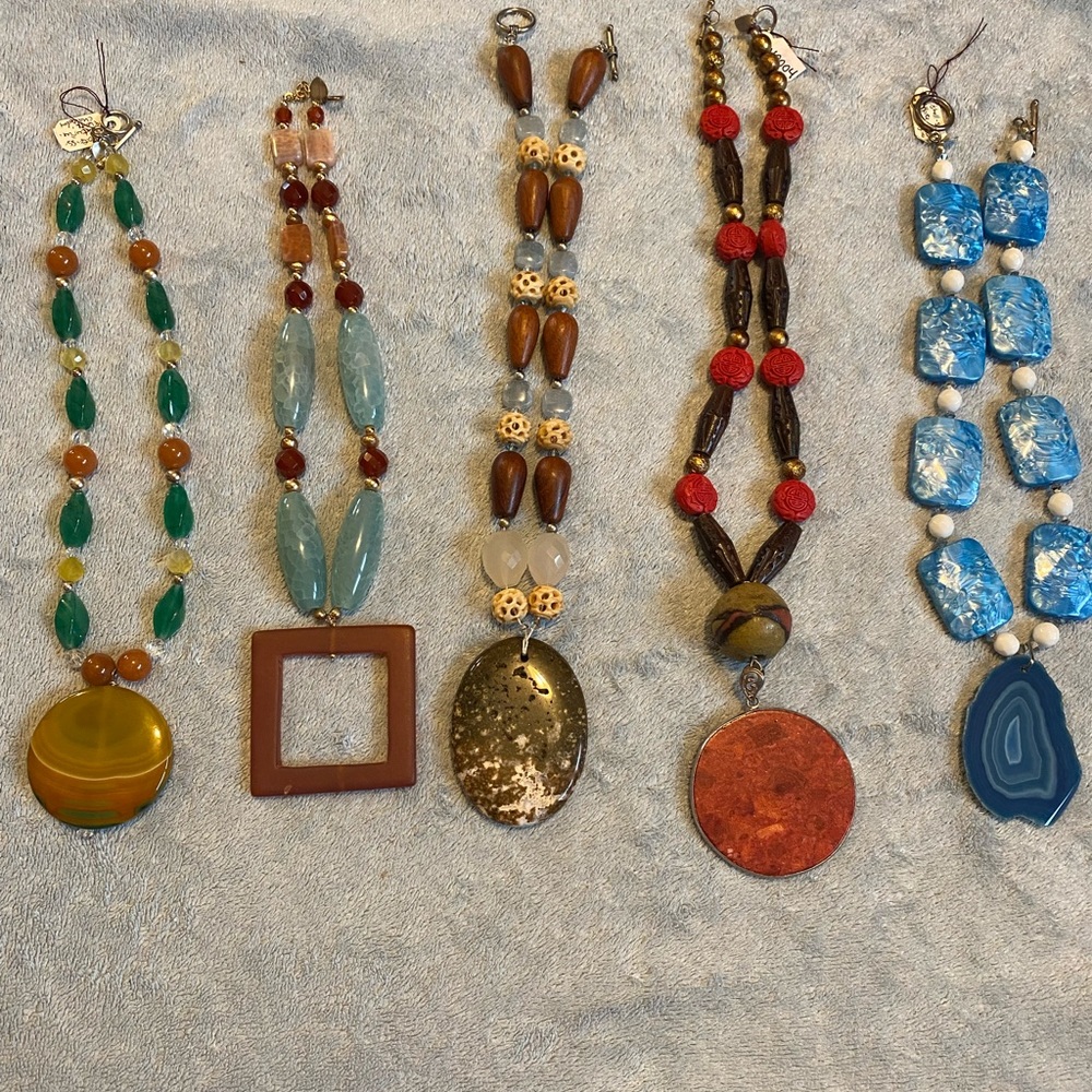 One of a kind gemstone necklaces